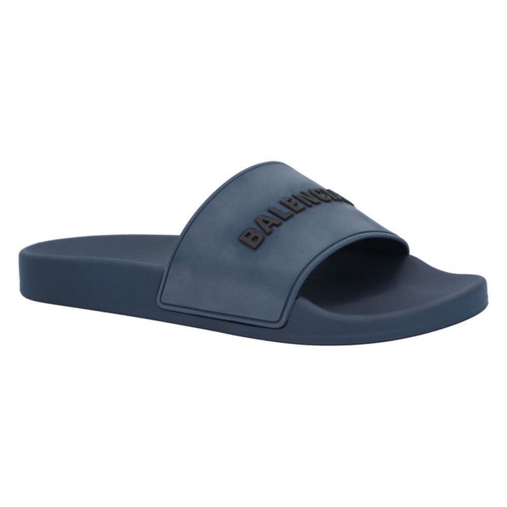 Balenciaga 3D Logo Rubber Pool Slide Sandal